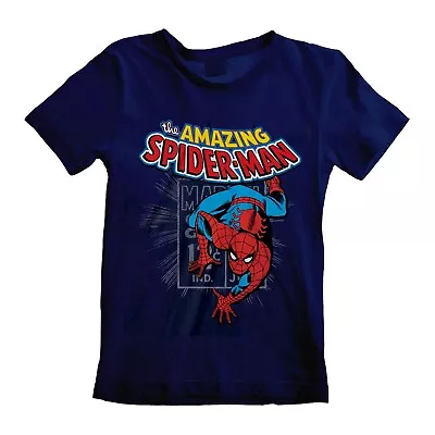 Buy Marvel - The Amazing Spider-Man Navy Blue Kid T-Shirt - 3-4 Years • 14.99£