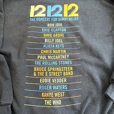 Buy Hurricane Sandy Relief Concert Hoodie Sweatshirt The Who Eddie Vedder Bon Jovi • 43.38£