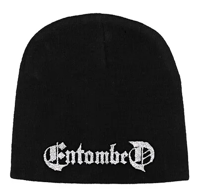 Buy Entombed Embroidered Logo Beanie Hat Official Death Metal Band Merch • 18.96£