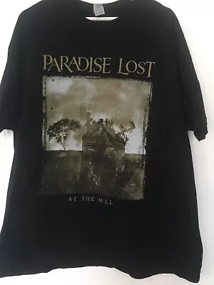 Buy PARADISE LOST T Shirt At The Mill Black Band Short Sleeve Mens XL • 14.95£