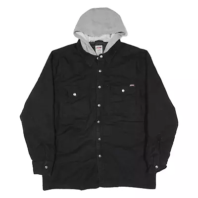Buy DICKIES Quilted Lined Mens Workwear Jacket Black Hooded L • 20.99£