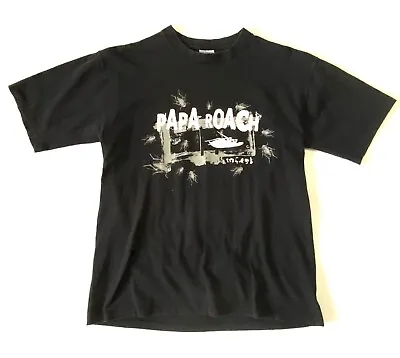 Buy Papa Roach T-shirt Infest Album 2000 Come To Papa Black Hard Rock Metal Band Tee • 137.99£