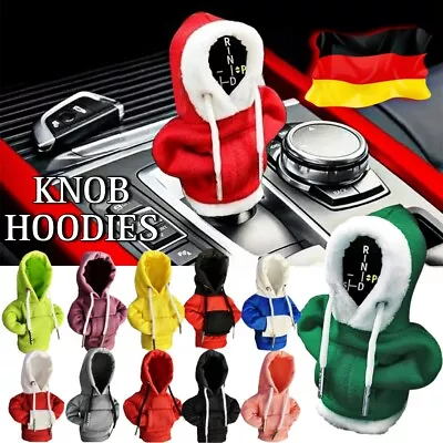 Buy Hooded - Sweater Shift Lever Knob Hoodie Sweatshirt Car Interior With -buttons • 6.69£