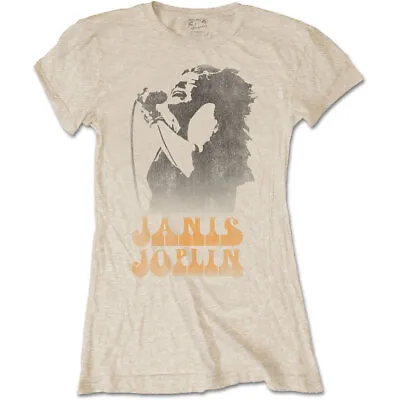 Buy Ladies Janis Joplin Working The Mic Official Tee T-Shirt Womens Girls • 15.99£