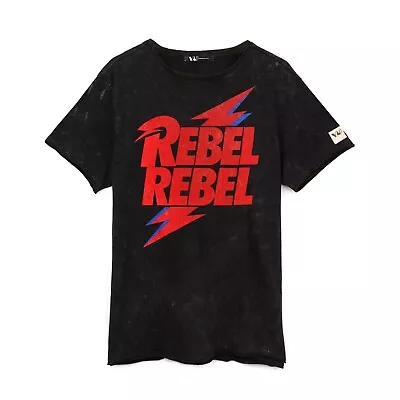 Buy David Bowie Unisex Adult Rebel Rebel T-Shirt NS6641 • 19.27£
