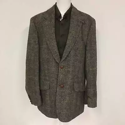 Buy Mario Barutti Harris Tweed Jacket Blazer 100% Wool Size 50 • 80£