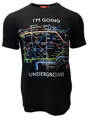 Buy TFL104B Licensed Unisex London Undergound Tube Map T Shirt Black XS TO 4XL • 19.99£