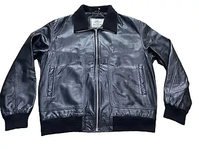 Buy Teodem London Men’s XXL /2XL Black Genuine Leather Jacket Biker Worn Once • 39.99£