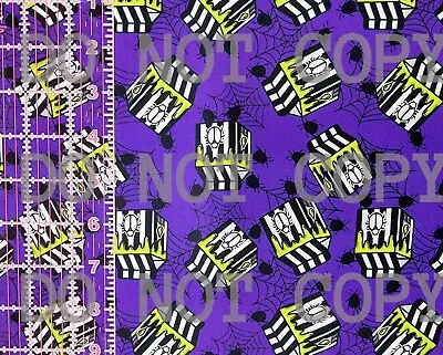 Buy Custom 100% Cotton Woven Beetlejuice Movie Bug Juice Purple By The 1/4 Yard 9X56 • 5.29£