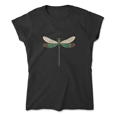 Buy Green Dragonfly Women's T-Shirt,  Nature Ladies Fitted Top • 13.99£