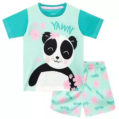 Buy Happy Panda Pyjamas Kids Girls 5 6 7 8 9 10 11 12 13 Years PJs Floral Mint Teal • 13.99£