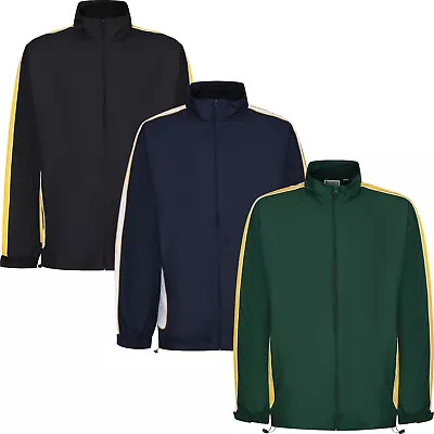 Buy New Mens Track Top Zip Up Jacket Microfibre Breathable Running Tracksuit Coat • 7.99£