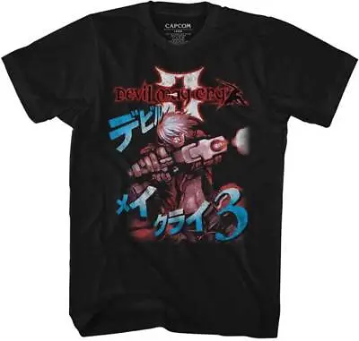 Buy Devil May Cry Japanese Lettering Capcom Video Game Men's T Shirt Gamer Merch • 38.46£