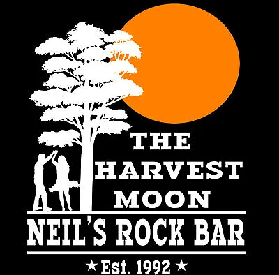 Buy Neil Young Inspired T-Shirt Harvest Moon CSN&Y Rock Cool Design • 14.95£
