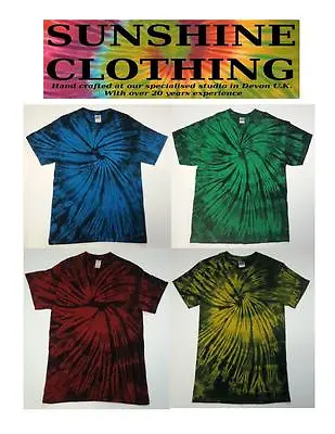 Buy Tie Dye T Shirt Spiral Design All Sizes By Sunshine Clothing • 16.75£