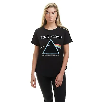 Buy Official  Pink Floyd Ladies Dark Side Cover T-Shirt Black S - XXL • 13.99£