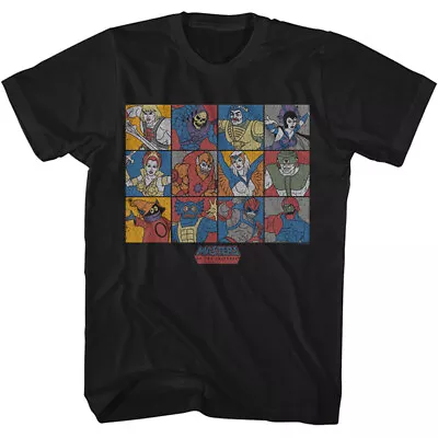Buy Masters Of The Universe 12 Character Blocks Skeletor He-Man She-Ra Men's T Shirt • 49.88£