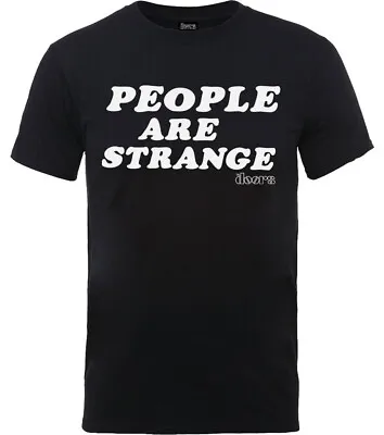 Buy The Doors People Are Strange Black T-Shirt OFFICIAL • 14.89£