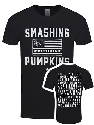 Buy Smashing Pumpkins T-shirt Zeitgeist Flag Men's Black • 14.99£
