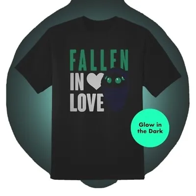 Buy OFFICIAL DESTINY FALLEN BABY ‘FALLEN IN LOVE’ GLOW IN THE DARK BLACK T-shirt S • 10.99£