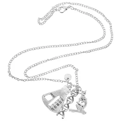 Buy Chemistry Science Necklace Biology Lab Equipment DNA Jewelry Gift • 6.99£