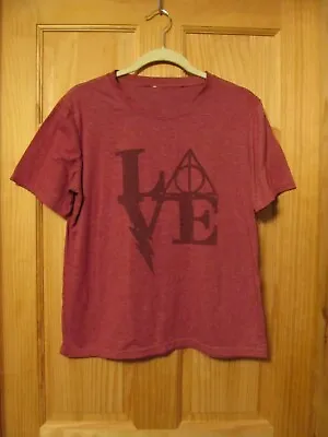 Buy Harry Potter Deathly Hallows Love Tee Shirt XL • 15.91£