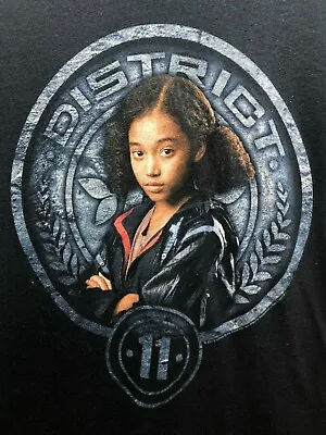 Buy The Hunger Games Rue In District 11 Seal Juniors Black TShirt Women's Medium New • 18.94£