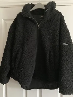 Buy Urban Outfitters Soft Cosy Teddy Ladies Jacket Black M-M • 19.99£
