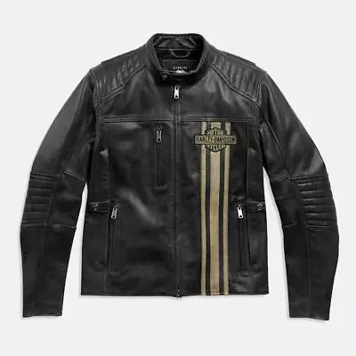 Buy Men's Harley Davidson Jacket Moto Gear Biker Real Leather Motorcycle Jacket • 89£
