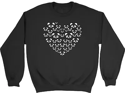 Buy Panda Love Heart Kids Sweatshirt Panda Bears Lover Boys Girls Gift Jumper • 12.99£
