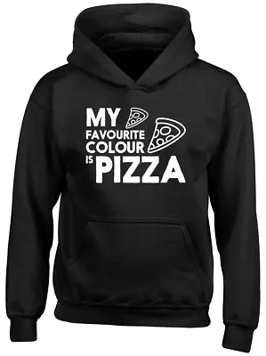 Buy My Favourite Colour Is Pizza Boys Girls Kids Childrens Hoodie • 13.99£