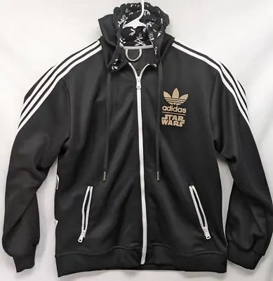 Buy Adidas Womens Star Wars Hoodie Jacket Storm Trooper Black Rare Track Size XL • 106.67£