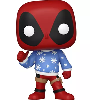 Buy Funko Pop! Holiday Deadpool Sweater Christmas #1283 Marvel W/ Protector • 15.61£