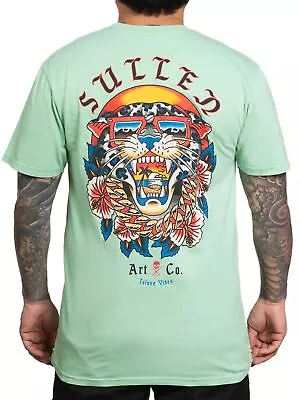 Buy Sullen Island Vibes Green Choloha Panther Premium T Shirt UK M-3XL • 29.99£