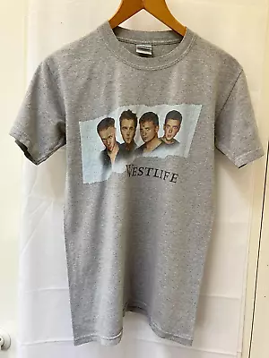 Buy WestLife Turnaround Tour 2004 T-Shirt -  Grey - Vintage - Size Small • 3.95£