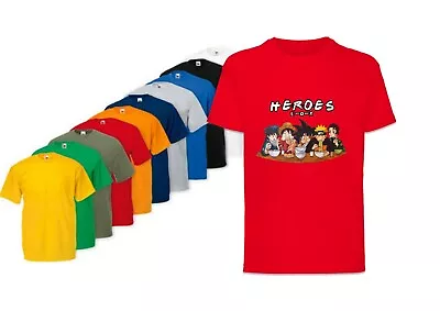 Buy Kids Anime Shirt Heroes T Shirt Unisex Anime Children Gift Anime Top Anime Merch • 7.99£