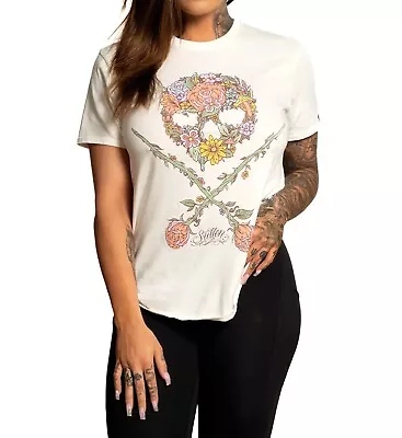 Buy Sullen Angels Sullen Clothing Flower Child Antique White Ladies T-shirt • 34.99£
