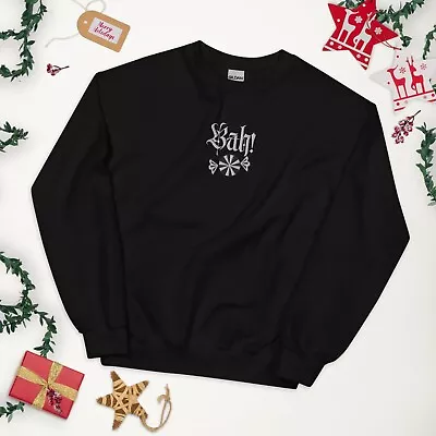 Buy Gothic Bah Humbug Christmas Jumper/ Sweater Winter Tops • 35.99£