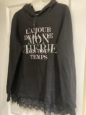 Buy Select Lace Trim Hoodie Size 14 Bnwt • 9£