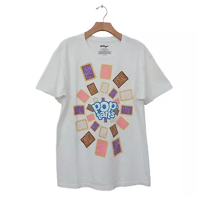 Buy Kellogg's T-Shirt Womens Large White Pop Tarts Crewneck Short Sleeve 100% Cotton • 20.82£