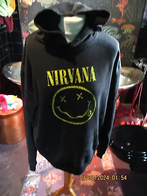 Buy Mens Nirvana  Hoodie Xl Fair  Con Spellout Graphic Band • 9.99£