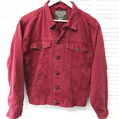 Buy Levis Vintage Red Denim Jacket • 15£