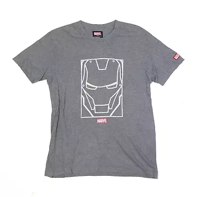 Buy MARVEL Mens Iron Man T-Shirt Grey Short Sleeve S • 8.38£