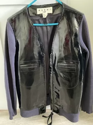 Buy Very Cool Marni X H&M Patent Leather Jacket, Size 10 • 17£