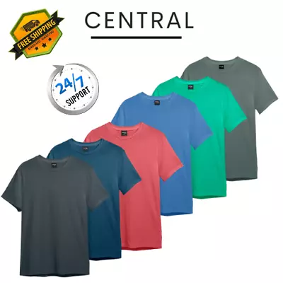 Buy Mens T Shirt Plain Heavy Soft Cotton Short Sleeve Tshirts Pack Lot • 4.45£