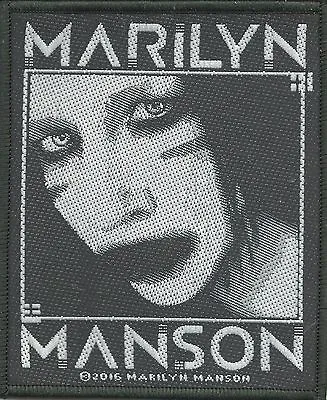 Buy MARILYN MANSON Black & White 2016 - WOVEN SEW ON PATCH - No Longer Made • 6.99£