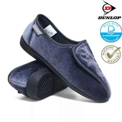 Buy Ladies Diabetic Orthopaedic Easy Close Wide Fit Machine Washable Slippers Shoes • 9.95£