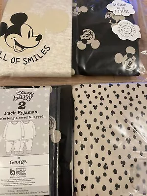 Buy Disney Mickey Mouse Baby Mix/Match Pyjamas 12-18 Months New • 7.95£