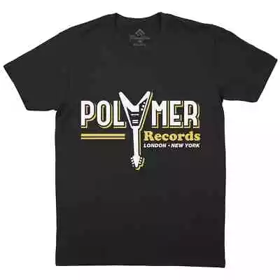 Buy Polymer Records Mens T-Shirt Music Vinyl Retro Rock & Roll Guitar Shop D294 • 10.99£