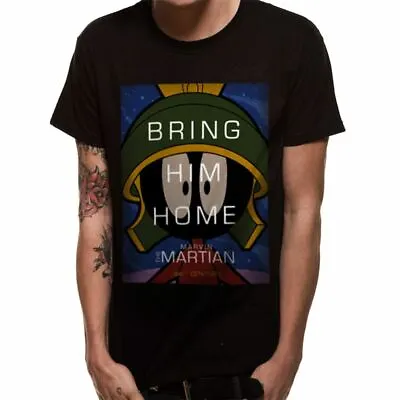 Buy Looney Tunes Marvin The Martian Black T-Shirt • 10£